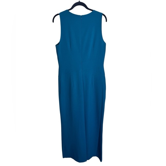 NWT Vince Camuto Crisscross Waist Crepe Jumpsuit Wide Leg size 12 minimalist - Picture 3 of 8